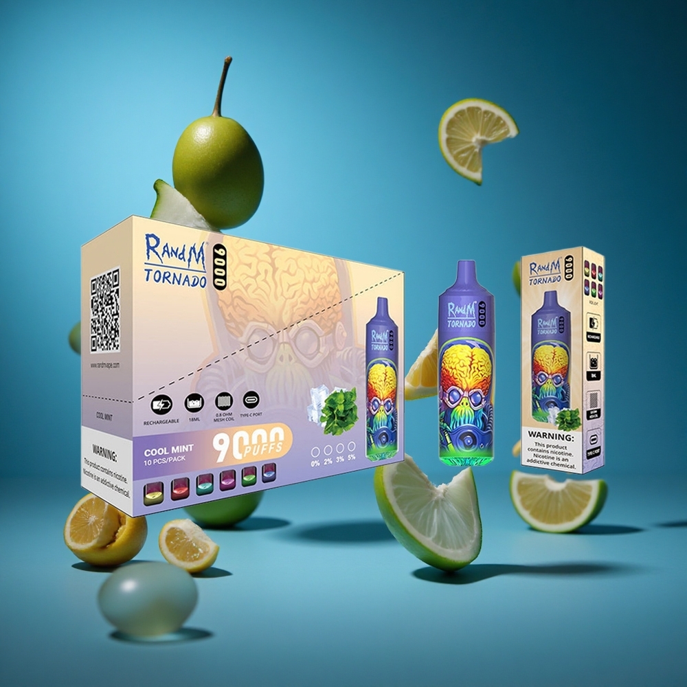 RandM Fumot Tornado 9000 Puffs Hladna Meta Slovenija vapes