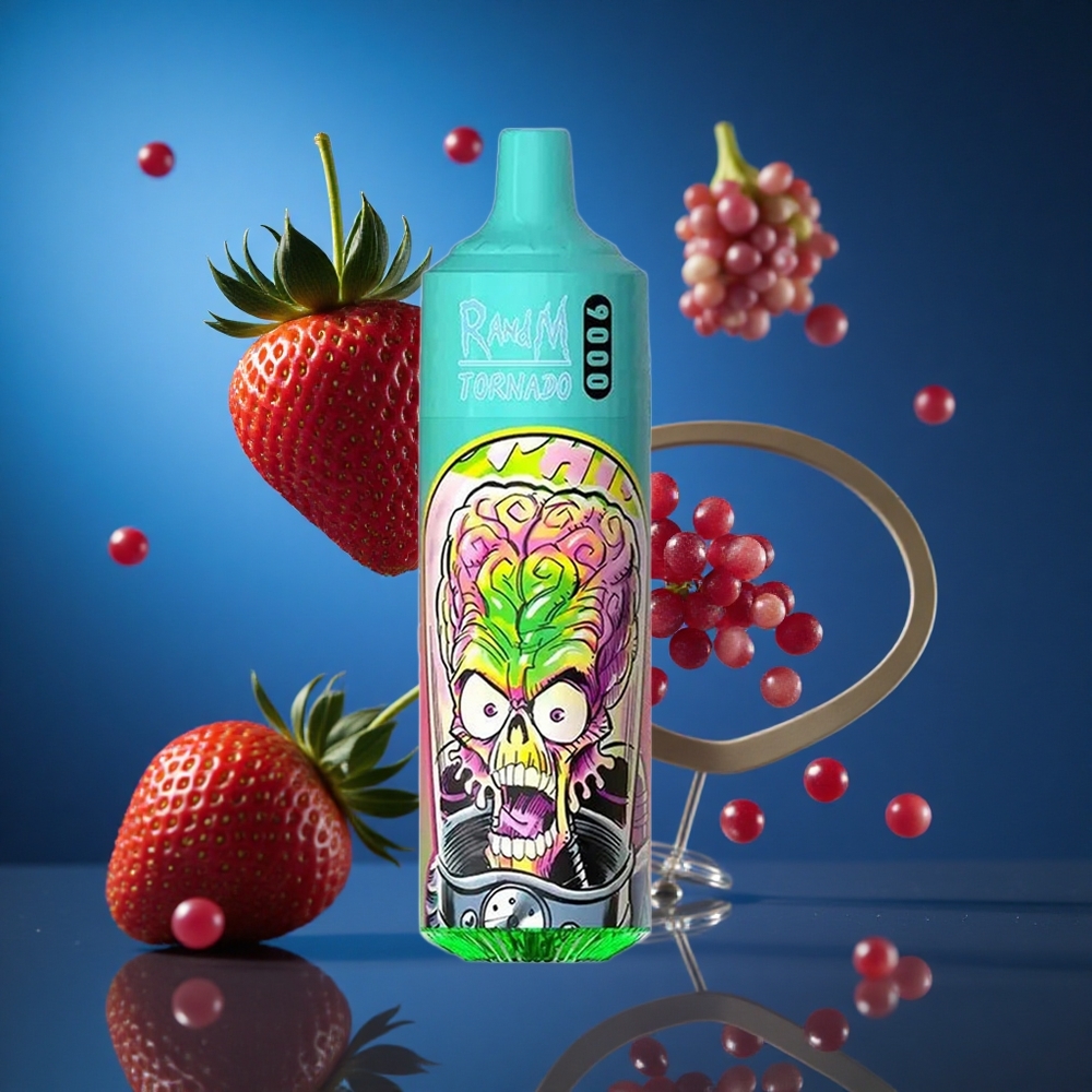 RandM Fumot Tornado 9000 Puffs Jagoda Granatno jabolko 18 mL Slovenija vapes