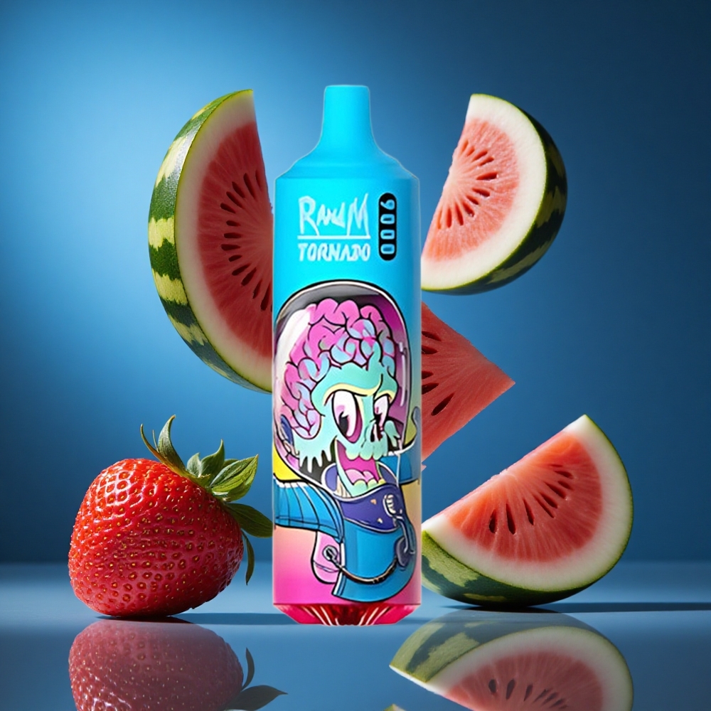 RandM Fumot Tornado 9000 Puffs Jagoda Lubenica 18 mL Slovenija vapes