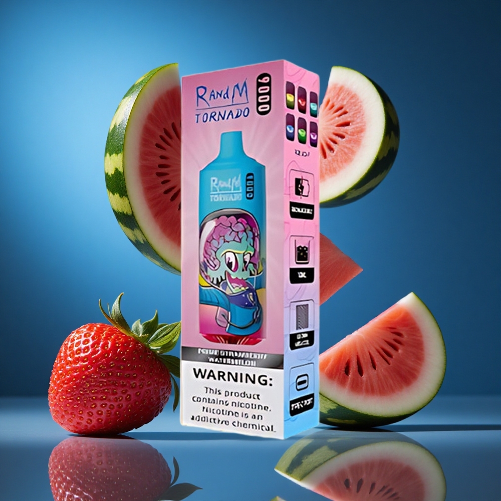 RandM Fumot Tornado 9000 Puffs Jagoda Lubenica 18 mL Slovenija vapes