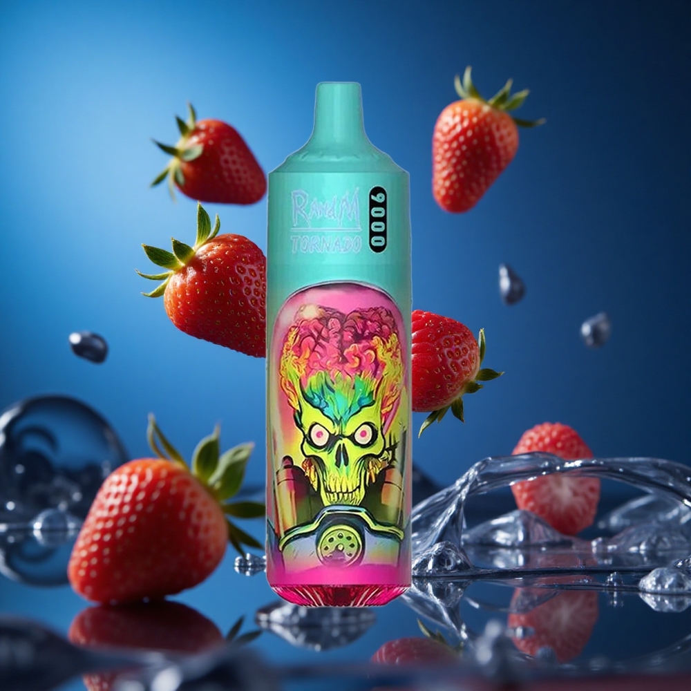 RandM Fumot Tornado 9000 Puffs Jagoda Malina 18 mL Slovenija vapes