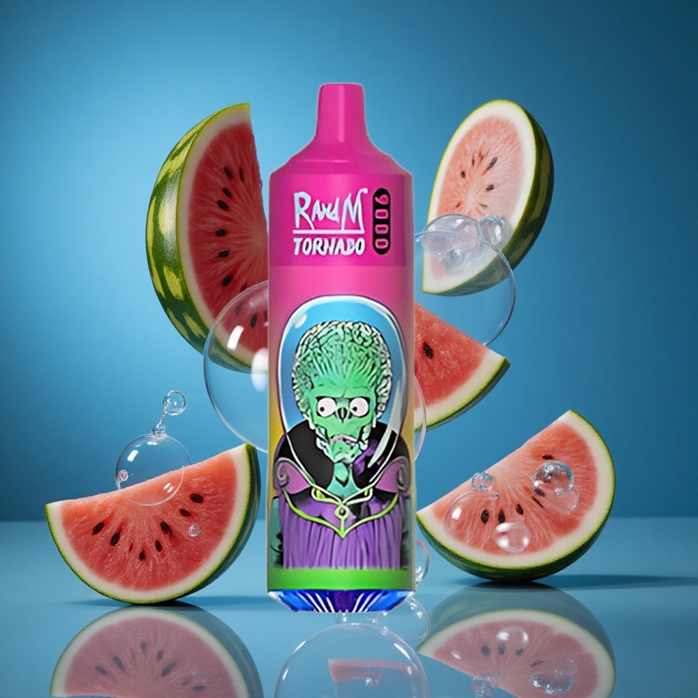 RandM Fumot Tornado 9000 Puffs Lubenica Mehurčki Gumi Kombinacija 18 mL Slovenija vapes