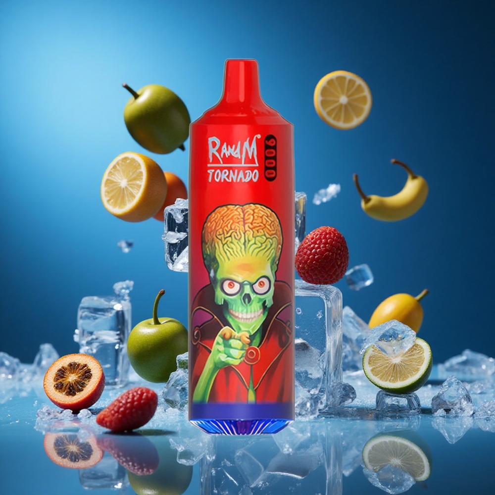 RandM Fumot Tornado 9000 Puffs Lush Ice (Bogata Ledena Svežina) z 18 mL E-tekočine Slovenija vapes