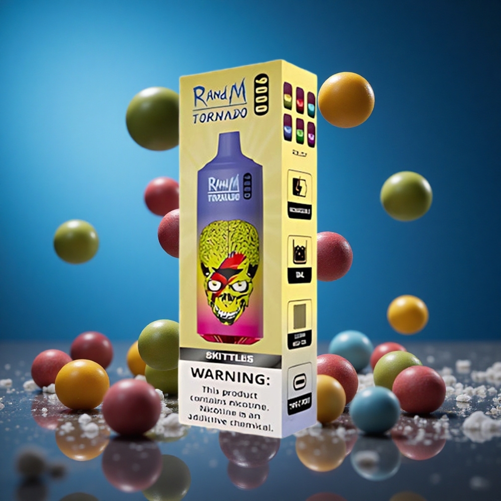 RandM Fumot Tornado 9000 Puffs Različnost Okusov Skittles (54 Različic) Slovenija vapes