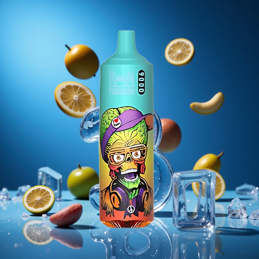 RandM Fumot Tornado 9000 Puffs Za enkratno uporabo Vape Modro Ledeni Okus Slovenija vapes