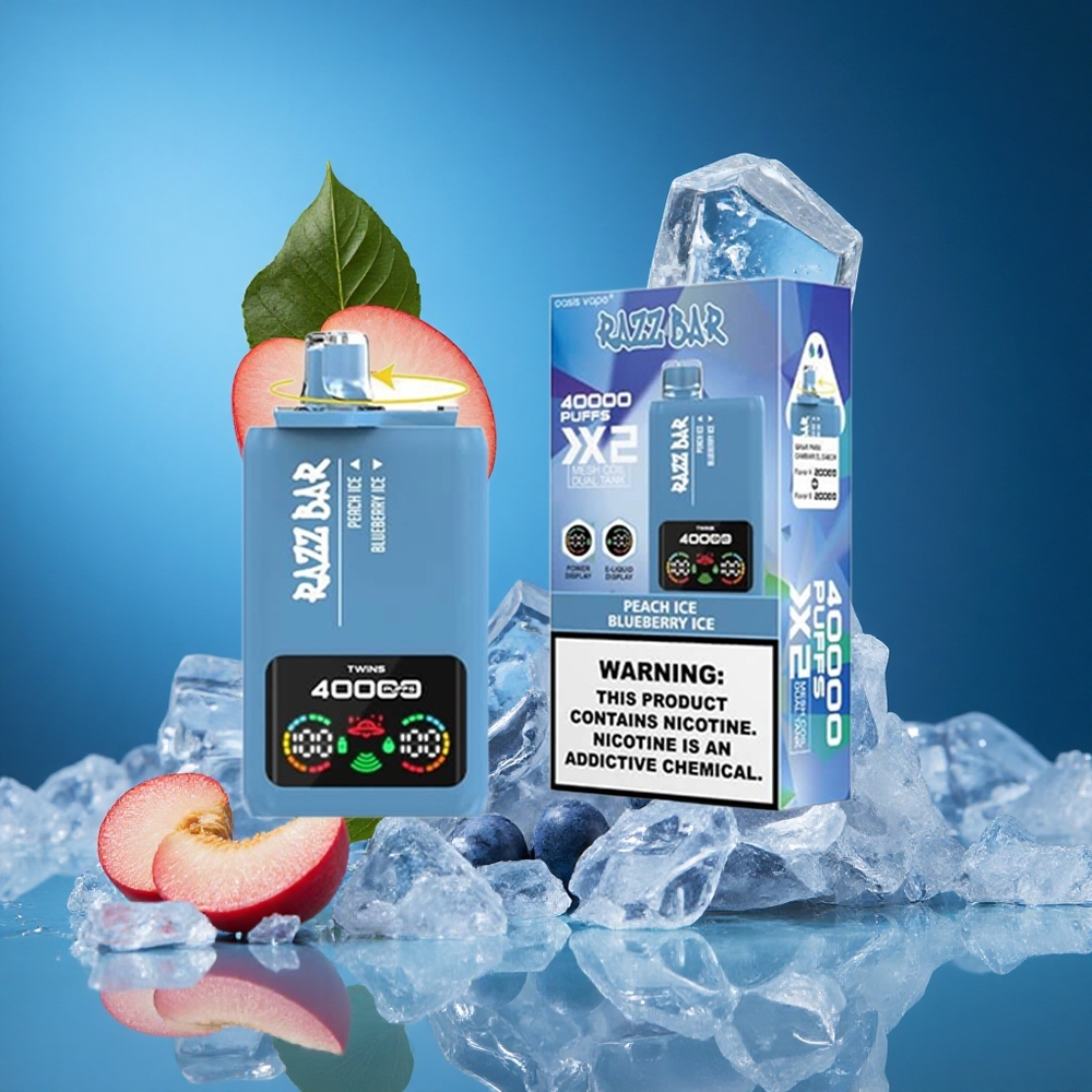 Razz Bar 40000 Puffs Za enkratno uporabo Vape Breskev Led_ Borovnica Led Slovenija vapes