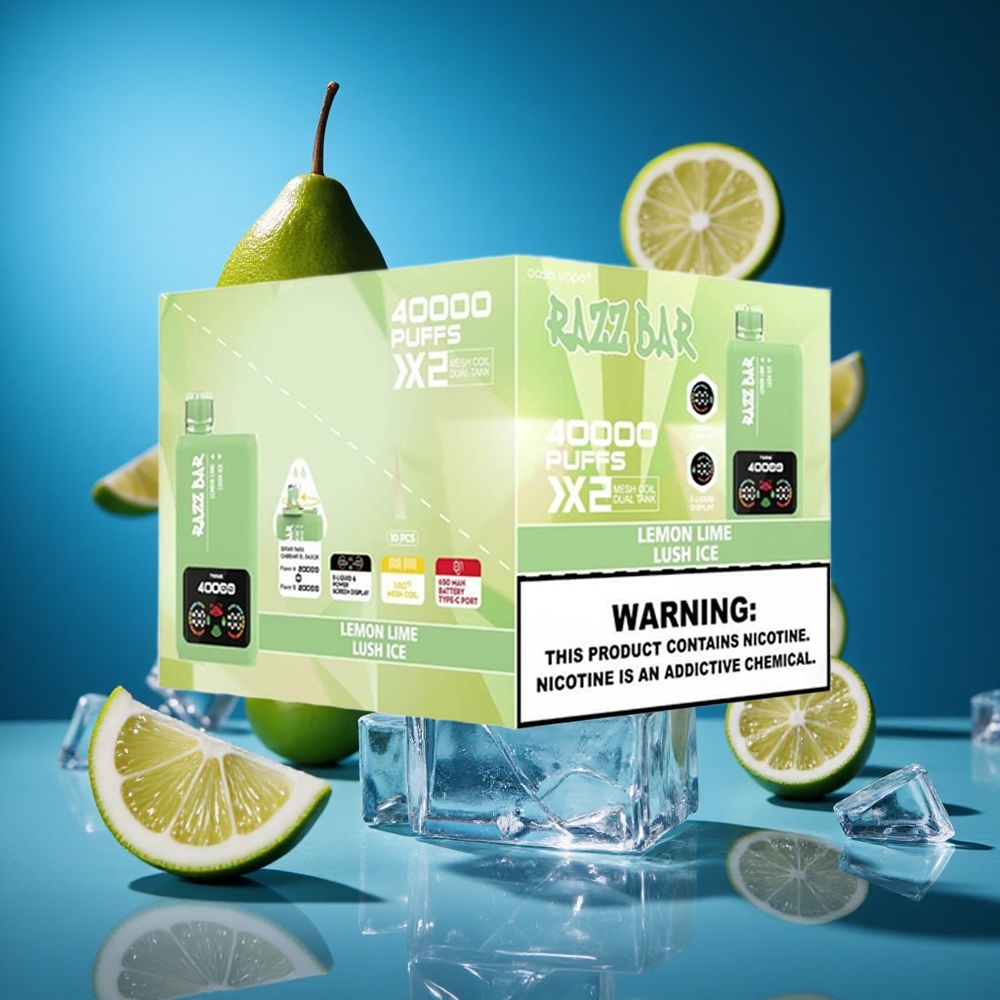 Razz Bar 40000 Puffs Za enkratno uporabo Vape Limona Limeta_Sladki Led Slovenija vapes