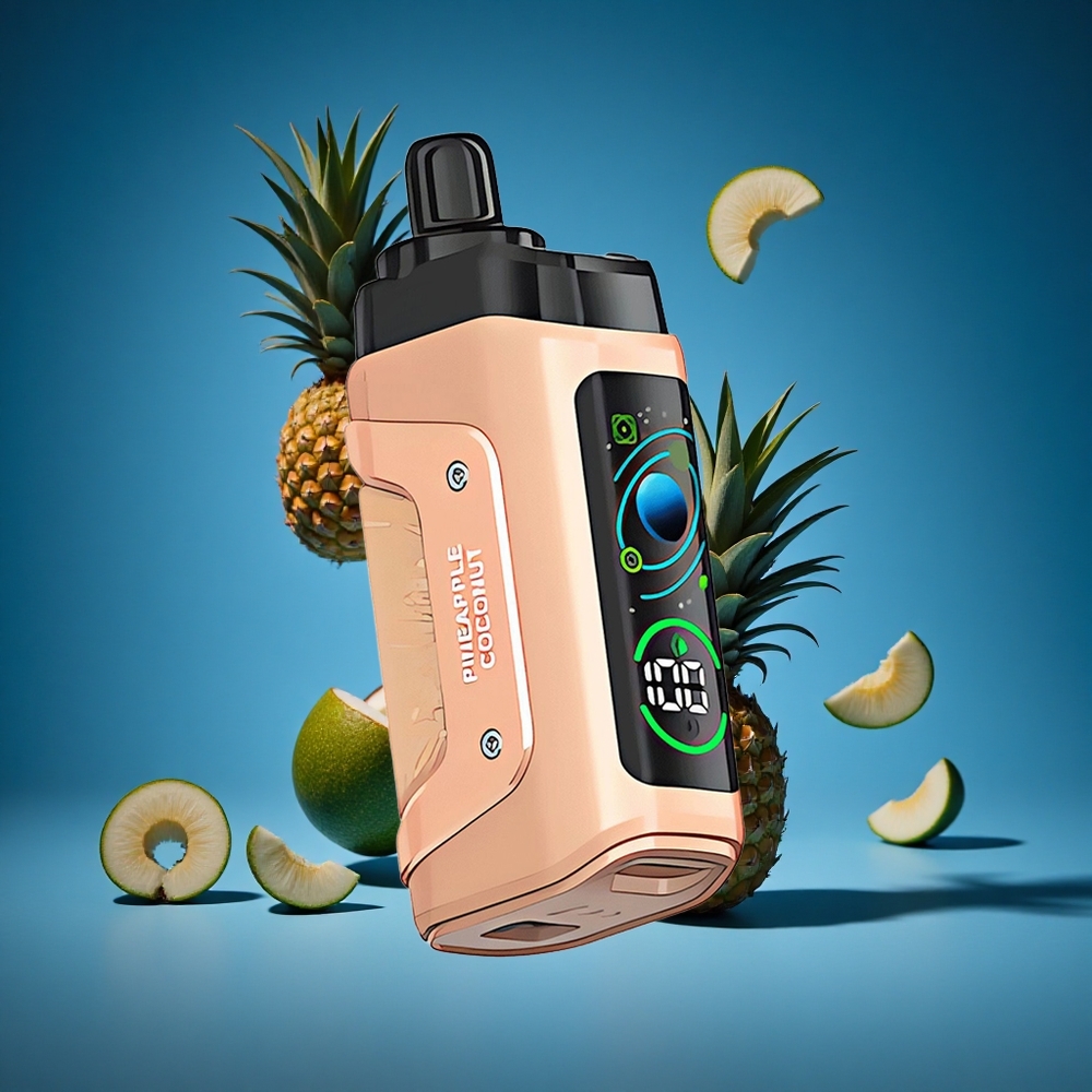 Razz Bar 45000 Puffs Za enkratno uporabo Vape Ananas Kokos Adjustable Airflow Slovenija vapes