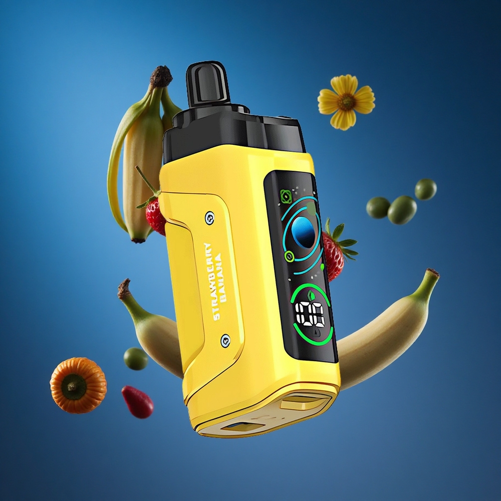 Razz Bar 45000 Puffs Za enkratno uporabo Vape Jagoda Banana Prilagodljiv Pretok Zraka Slovenija vapes