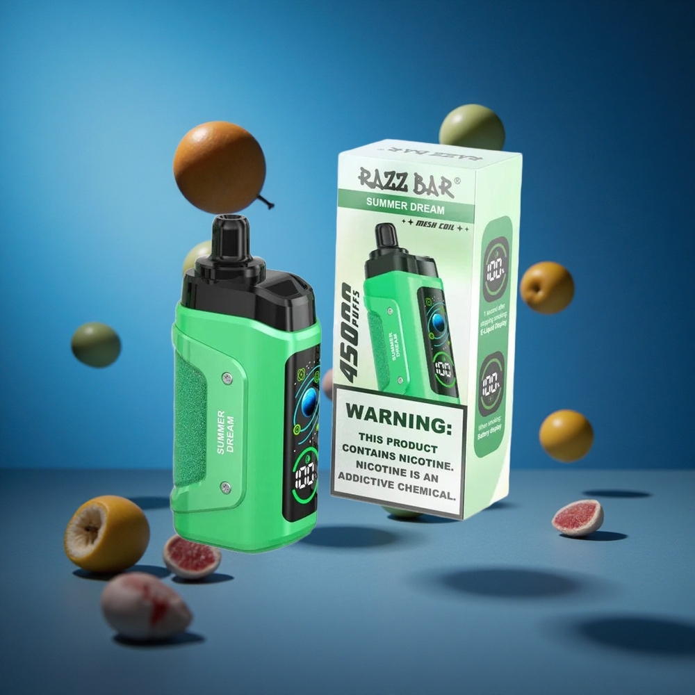 Razz Bar 45000 Puffs Za enkratno uporabo Vape Poletne Sanje Nastavljiv Pretok Zraka Slovenija vapes
