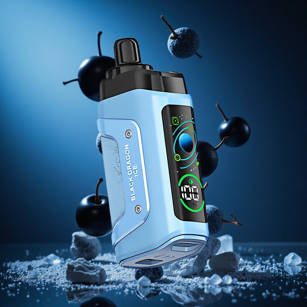 Razz Bar 45000 Puffs Za enkratno uporabo Vape Črni Zmaj Led Slovenija vapes