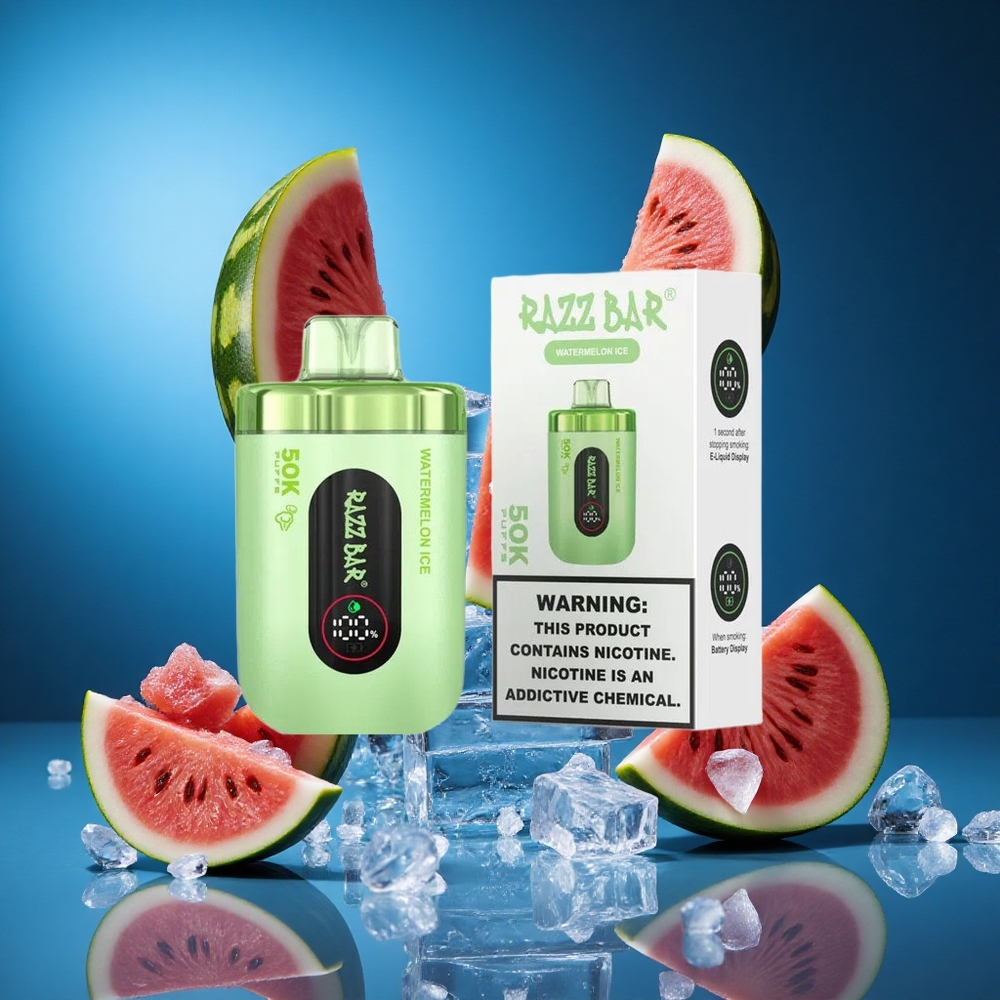 Razz Bar 50K Puffs Slovenija vapes Za enkratno uporabo Vape Lubenica Led