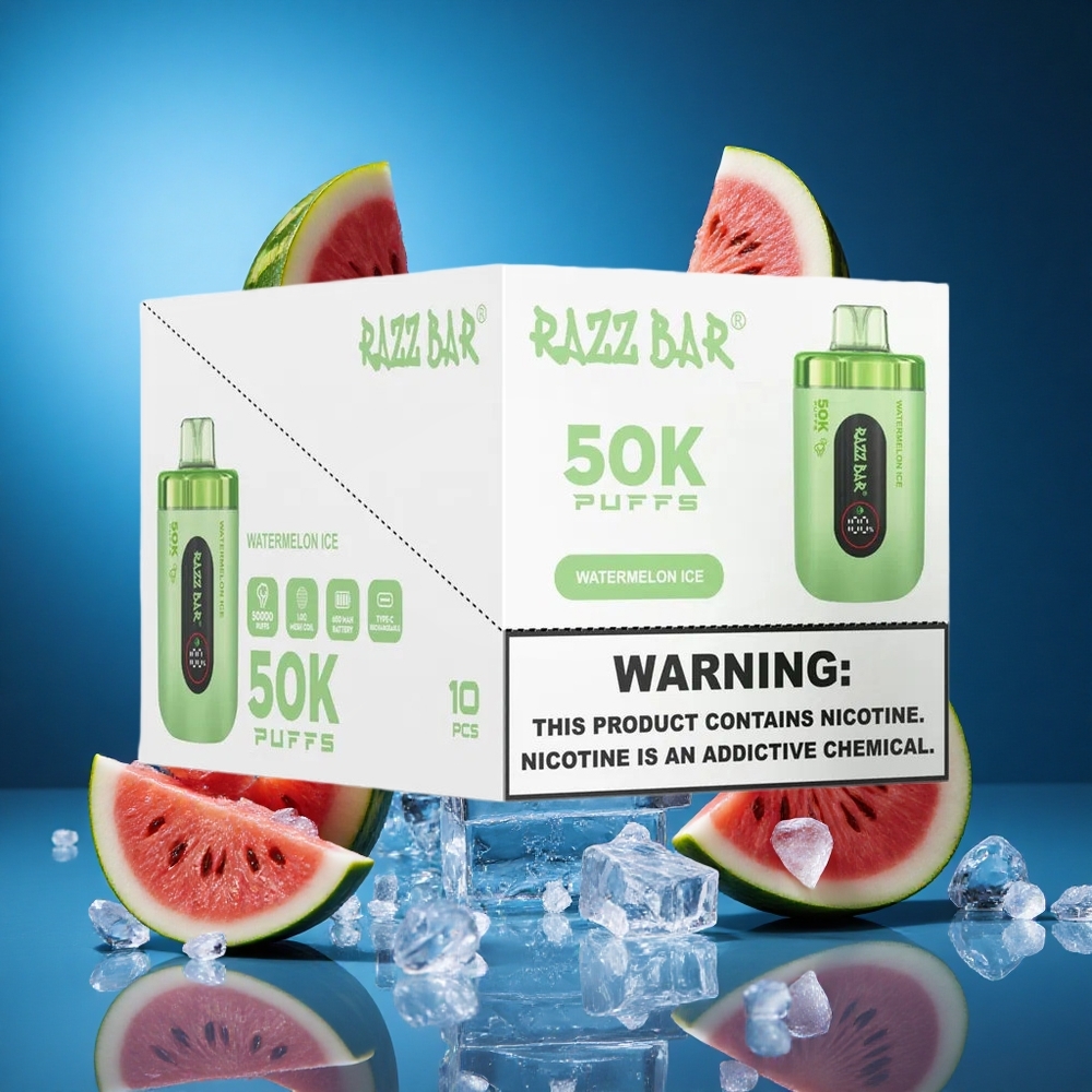 Razz Bar 50K Puffs Slovenija vapes Za enkratno uporabo Vape Lubenica Led