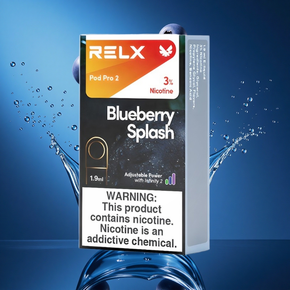 RELX Pod Pro 2 600 Puffs Borovnica Slovenija vapes 3% nikotina, 1,9ml