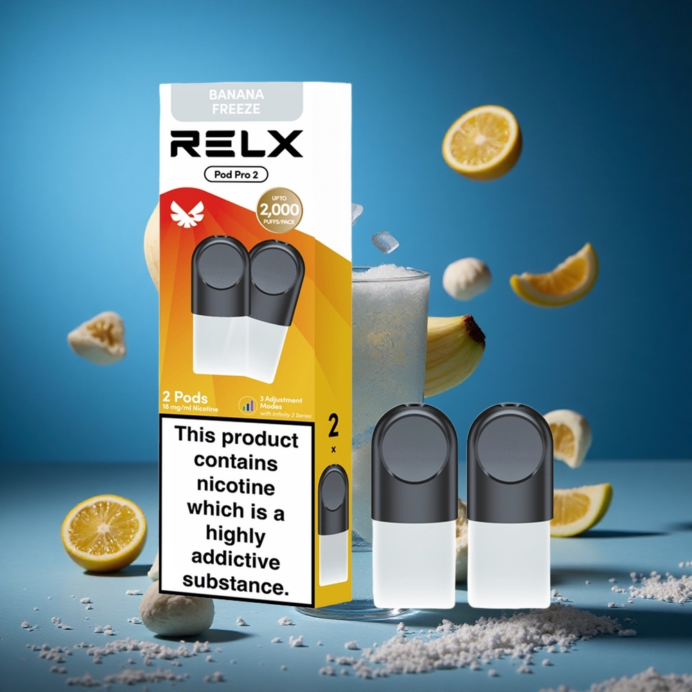 RELX Pod Pro 2 600 Puffs Desert-Banana Frost Slovenija vapes