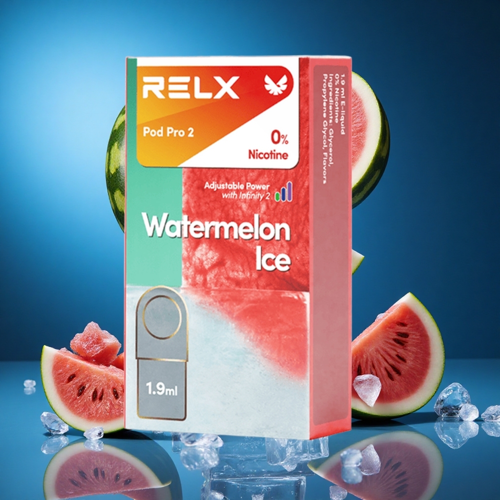 RELX Pod Pro 2 600 Puffs Lubenica Led 0% Nikotina Slovenija vapes