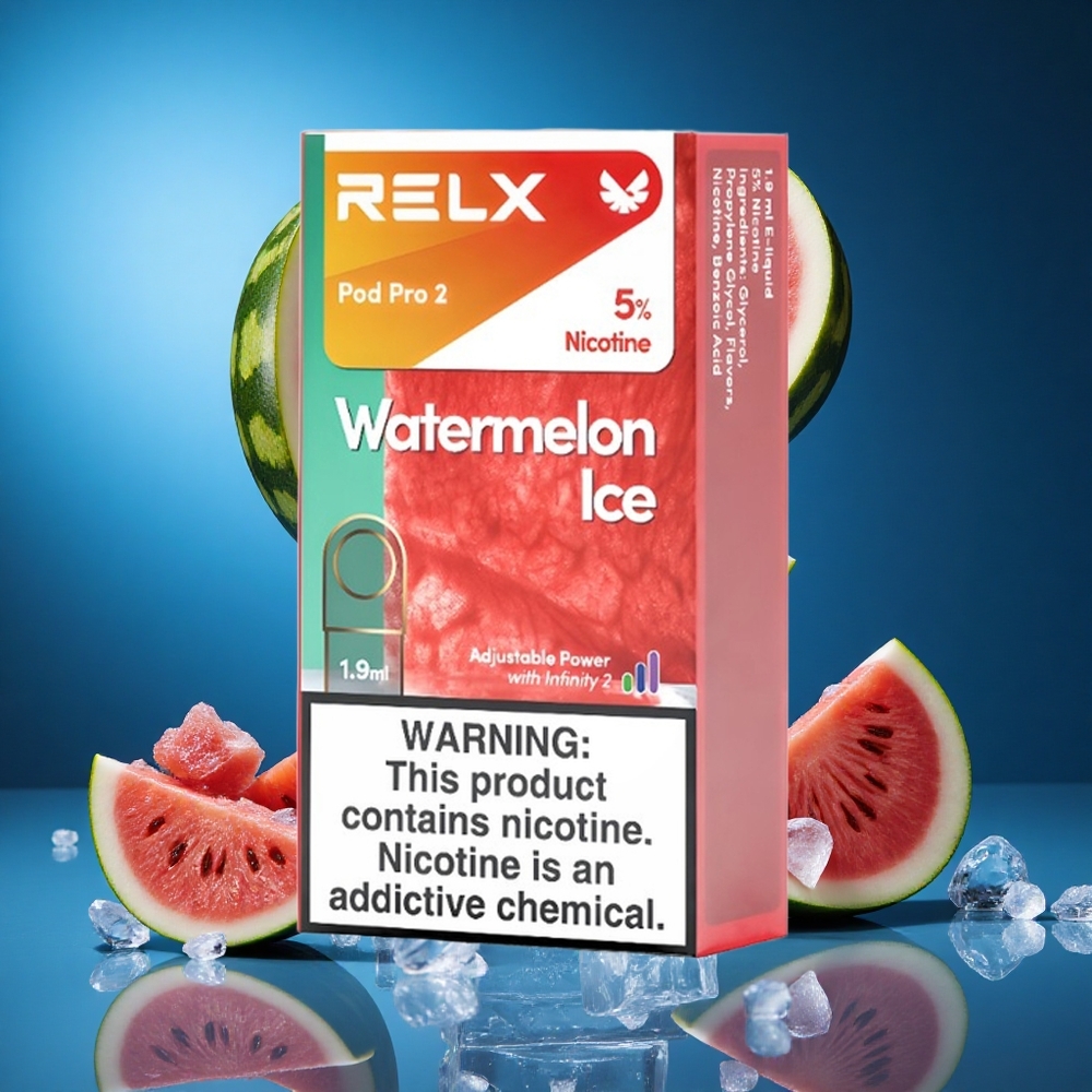 RELX Pod Pro 2 600 Puffs Lubenica Led 5% Nikotina Slovenija vapes