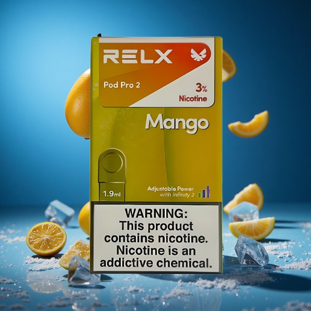 RELX Pod Pro 2 600 Puffs Mango ledena kombinacija Slovenija vapes