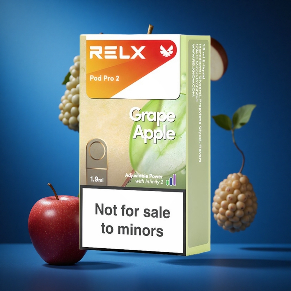 RELX Pod Pro 2 600 vlečnih dihova Grozdno-Jabolčna Slovenija vapes