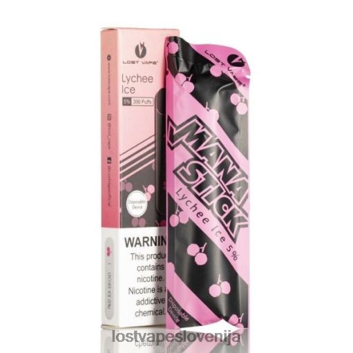 Lost Vape Ljubljana 4XFR6522 | Lost Vape Mana palica za enkratno uporabo | 300 vpihov | 1,2 ml liči led 5%