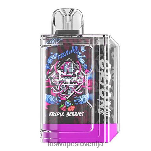 Lost Vape Disposable 4XFR665 | Lost Vape Orion ploščica za enkratno uporabo | 7500 vdihov | 18 ml | 50 mg trojne jagode
