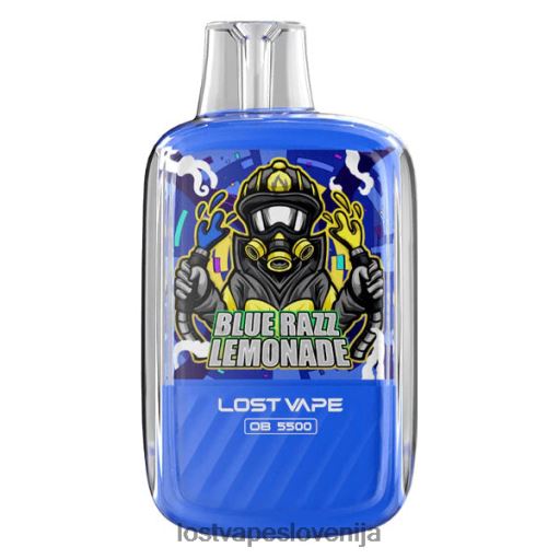 Lost Vape Ljubljana 4XFR62 | Lost Vape Orion ob5500 5500 vpihov 14 ml 50 mg za enkratno uporabo modra razz limonada